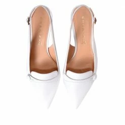 CHANTAL Capretto Sling Back Shoes In White