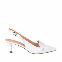 CHANTAL Capretto Sling Back Shoes In White
