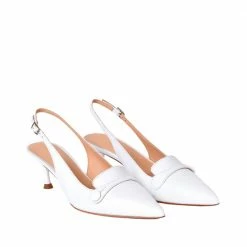 CHANTAL Capretto Sling Back Shoes In White