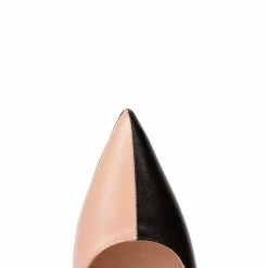 CHANTAL Capretto Two-Tone Sling Back Heeled Shoes
