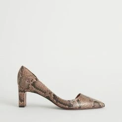 ATP ATELIER Carmiano Brown Printed Snake Shoes