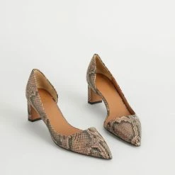 ATP ATELIER Carmiano Brown Printed Snake Shoes
