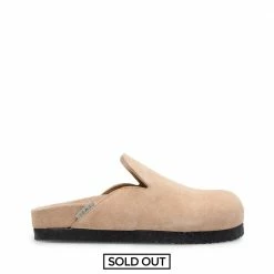 LÄST Cassie Suede Beige Mules