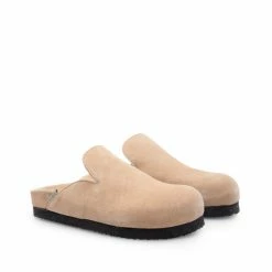LÄST Cassie Suede Beige Mules