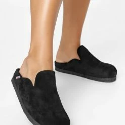 LÄST SHOES Cassie Suede Black Mules