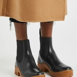 ATP ATELIER SHOES Catania Black Terra Chunky Ankle Boots