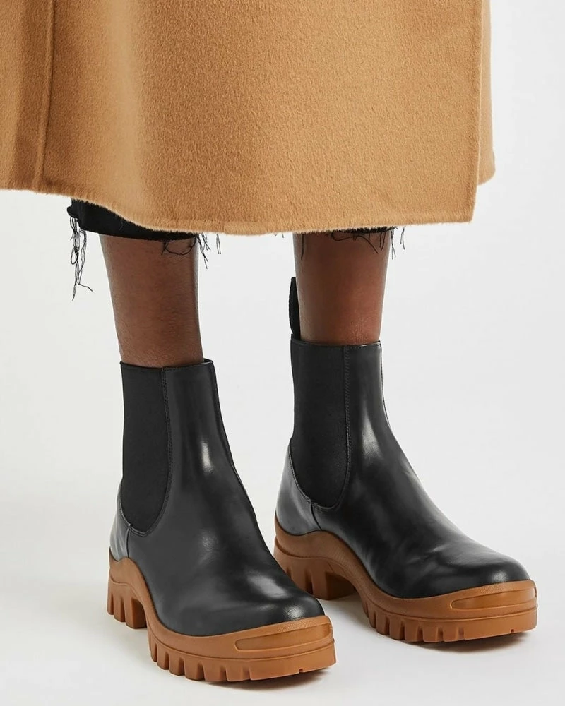 ATP ATELIER SHOES Catania Black Terra Chunky Ankle Boots 2 ATP ATELIER SHOES Catania Black Terra Chunky Ankle Boots