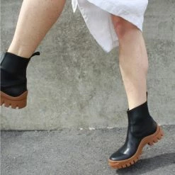 ATP ATELIER SHOES Catania Black Terra Chunky Ankle Boots 14 ATP ATELIER SHOES Catania Black Terra Chunky Ankle Boots