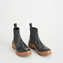 ATP ATELIER SHOES Catania Black Terra Chunky Ankle Boots 10 ATP ATELIER SHOES Catania Black Terra Chunky Ankle Boots