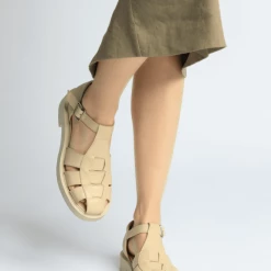 BUKELA Clara Latte Leather Sandals NEW IN 14 BUKELA Clara Latte Leather Sandals NEW IN