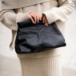 FLATTERED Clay Black Clutch Bag NEW IN