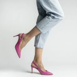 CHANTAL SHOES Cocco Fuchsia Sling Back Pumps