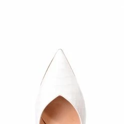 CHANTAL Cocco White Sling Back Pumps SHOES
