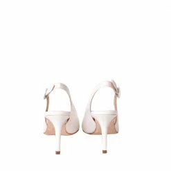 CHANTAL Cocco White Sling Back Pumps SHOES