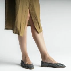 FABIO RUSCONI SHOES Corfu Jeans Braided Flats