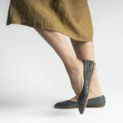 FABIO RUSCONI SHOES Corfu Jeans Braided Flats