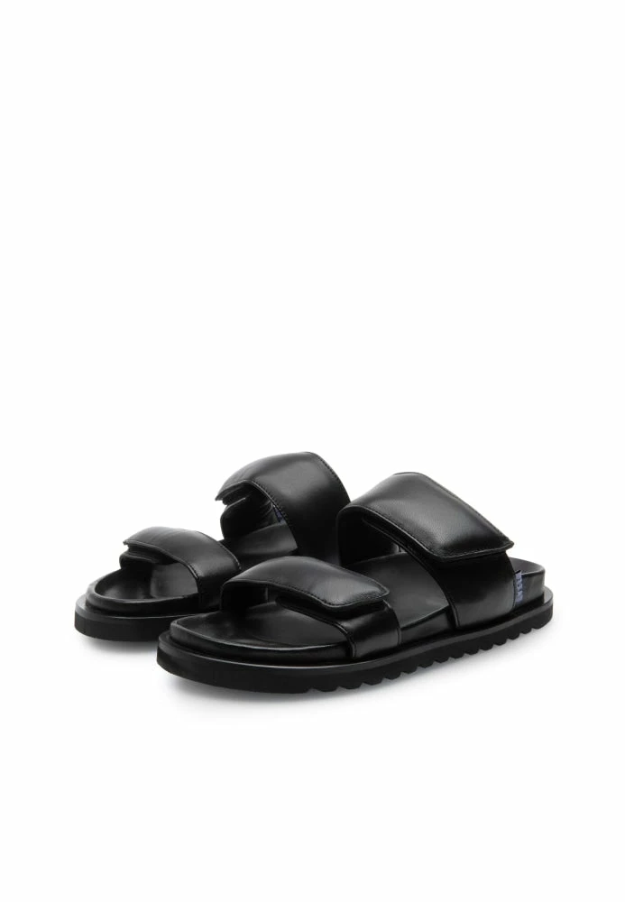 LÄST Corine Black Leather Puffy Sandals SHOES 3 LÄST Corine Black Leather Puffy Sandals SHOES