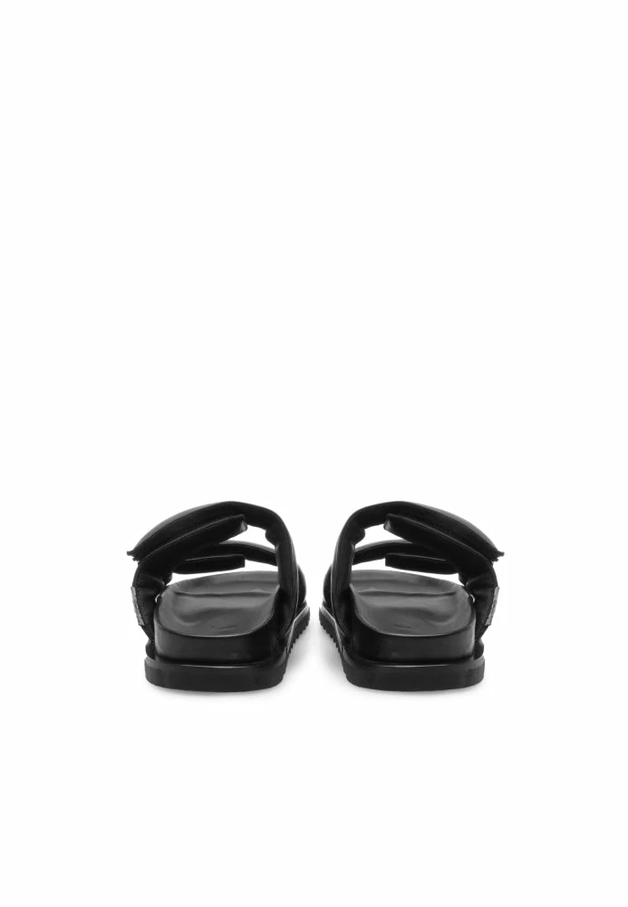 LÄST Corine Black Leather Puffy Sandals SHOES 5 LÄST Corine Black Leather Puffy Sandals SHOES