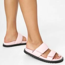 LÄST SHOES Corine Pink Leather Puffy Sandals 14 LÄST SHOES Corine Pink Leather Puffy Sandals