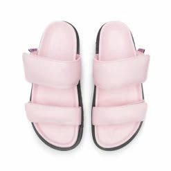 LÄST SHOES Corine Pink Leather Puffy Sandals 11 LÄST SHOES Corine Pink Leather Puffy Sandals