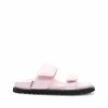 LÄST SHOES Corine Pink Leather Puffy Sandals