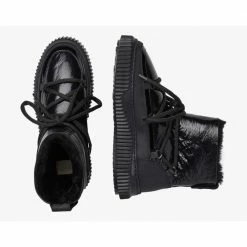 VOILE BLANCHE Cortina Black Sheepskin Moon Boots