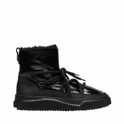 VOILE BLANCHE Cortina Black Sheepskin Moon Boots