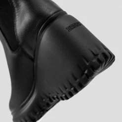 BRONX Curvy Chelsea Black Boots SHOES
