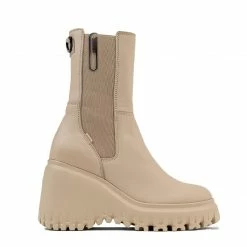 BRONX Curvy Chelsea Camel Boots