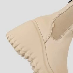 BRONX Curvy Chelsea Camel Boots