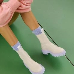 LÄST Daze Off White Leather Chelsea Boots NEW IN