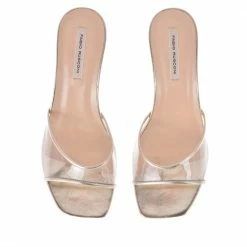 FABIO RUSCONI Diba Luxor Platinum Vinyl Mules