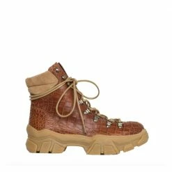 BLUEONBLUE SHOES Eliosa Crocco Brown