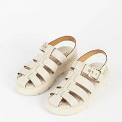 BUKELA Elisa Beige Leather Chunky Sandals 9 BUKELA Elisa Beige Leather Chunky Sandals