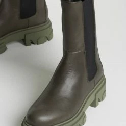 BUKELA Ella Cactus Leather Combat Boots SHOES