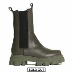 BUKELA Ella Cactus Leather Combat Boots SHOES