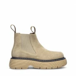 LÄST Ella Sand Suede Leather Chelsea Boots