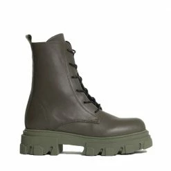 BUKELA SHOES Elliot Cactus Leather Combat Boots