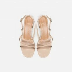 FLATTERED Elsa Leather Sand Heeled Sandals