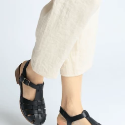 BUKELA Emmi Black Leather Clogs NEW IN