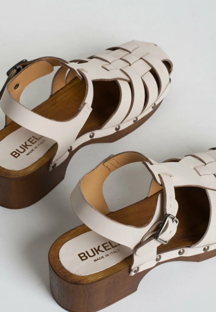 BUKELA Emmi Milk Leather Clogs NEW IN 7 BUKELA Emmi Milk Leather Clogs NEW IN