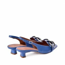 AKAADA Erity Light Blue Naplak Slingback Pumps SHOES