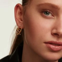 P D PAOLA Esha Gold Earrings ACCESSORIES