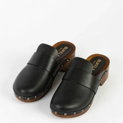 BUKELA Ester Black Studded Leather Clogs NEW IN