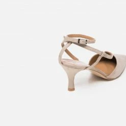 FLATTERED Fay Suede Sand Heeled Shoes