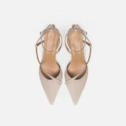 FLATTERED Fay Suede Sand Heeled Shoes