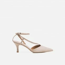 FLATTERED Fay Suede Sand Heeled Shoes