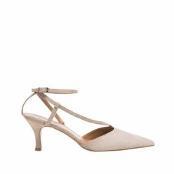 FLATTERED Fay Suede Sand Heeled Shoes