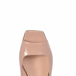 APAIR Flat Square Beige Sling Back Shoes
