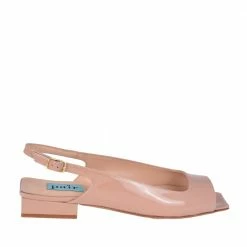 APAIR Flat Square Beige Sling Back Shoes